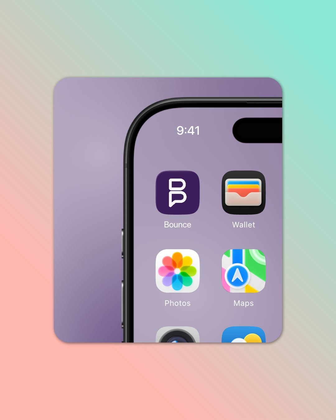 Bounce app icon in use