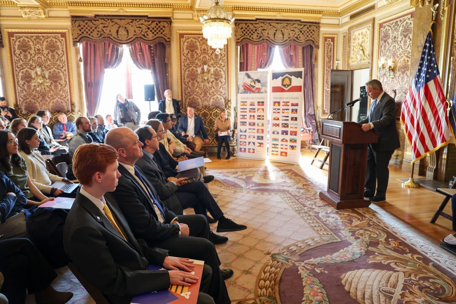 Recognition ceremony at the Utah State Capitol