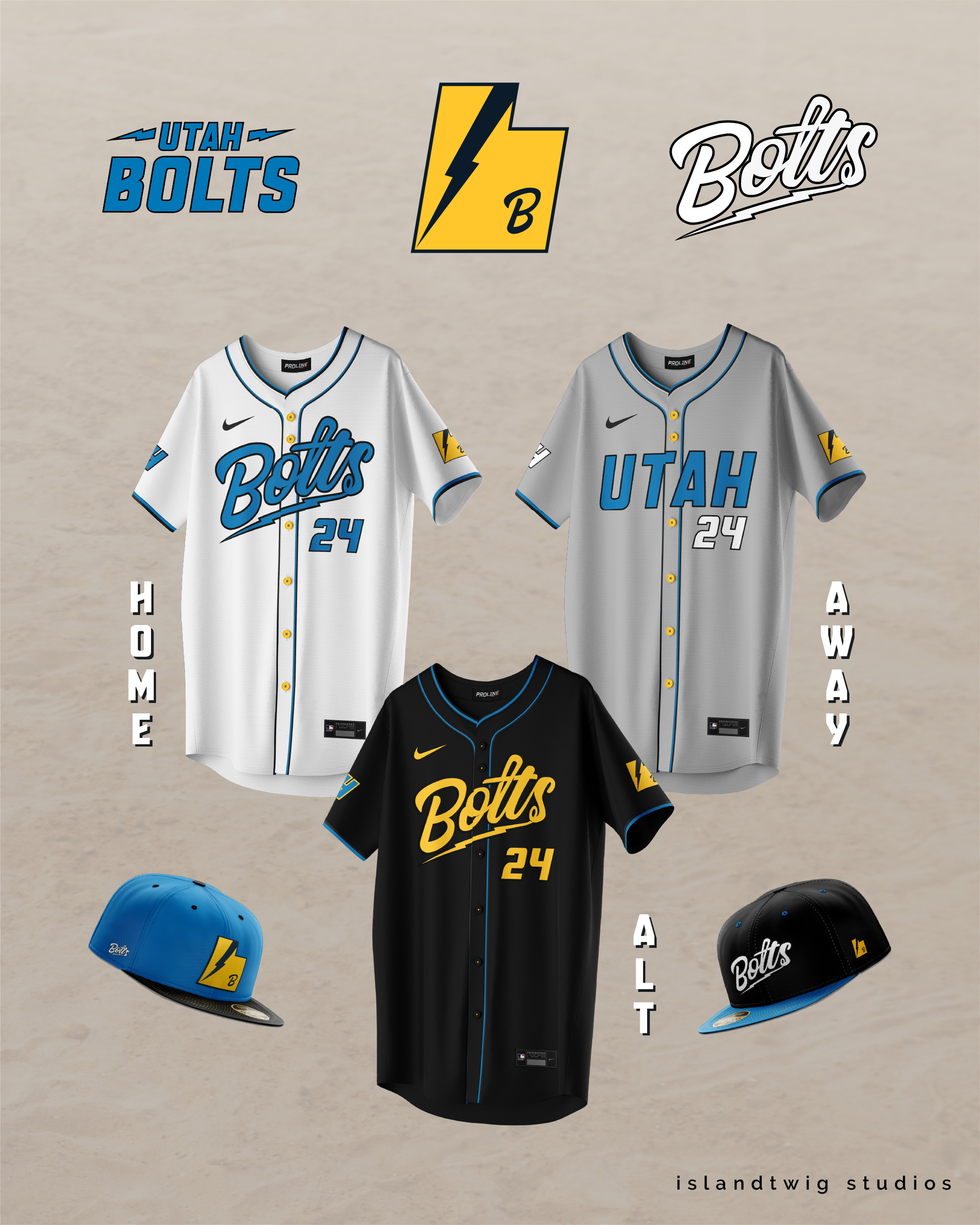 Utah Bolts MLB concept